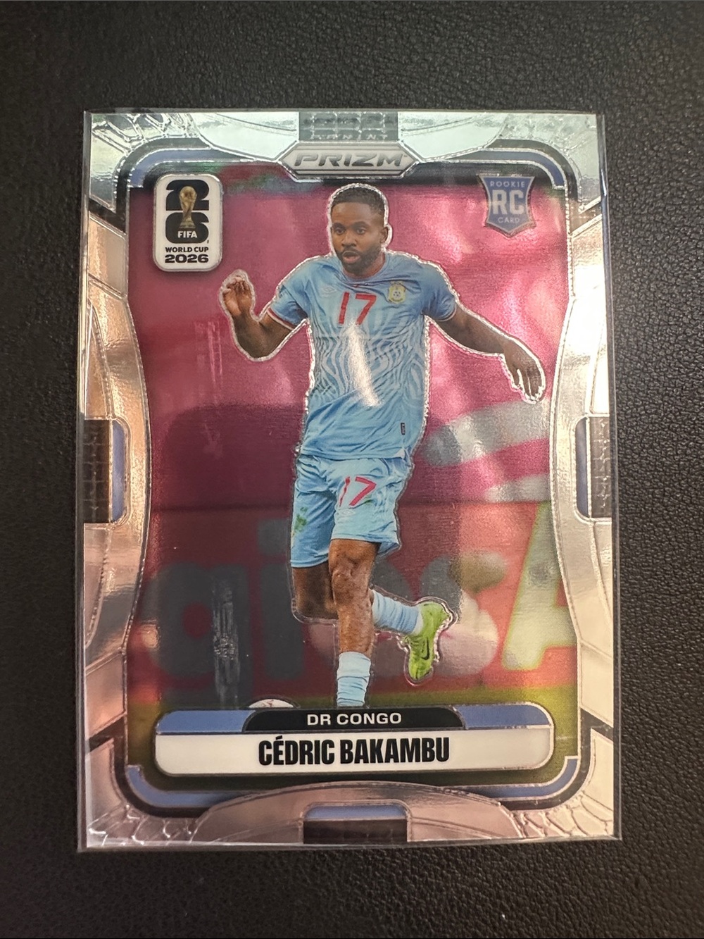 Panini Blue and White Cédric Bakambu Soccer Card